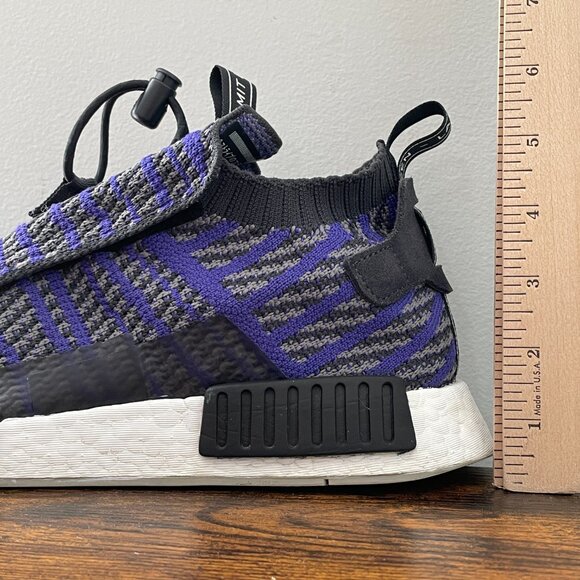 adidas NMD TS1 Mens 9.5 Running Shoes Multicolor City Utility Primeknit Sneakers main image 4